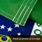 Brazil Brazilian Flag 3x5 Ft 3-Pack Double-sided Embroidered Polyester By G128
